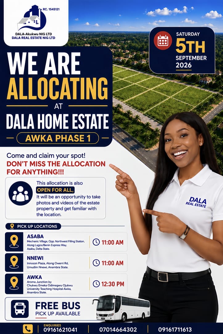 Dala Home Estate allocation announcement with site and transport details
